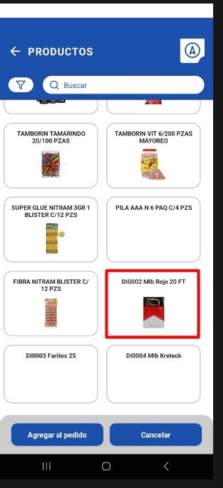 RuTrack · productos